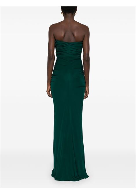 Abito lungo con dettaglio cut-out in verde Christopher esber - donna CHRISTOPHER ESBER | 24033064GRN